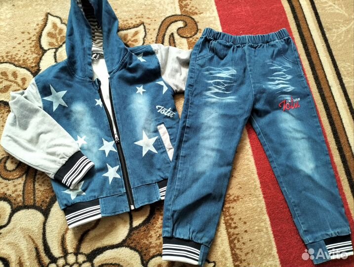 Джинсовый костюм для мальчика