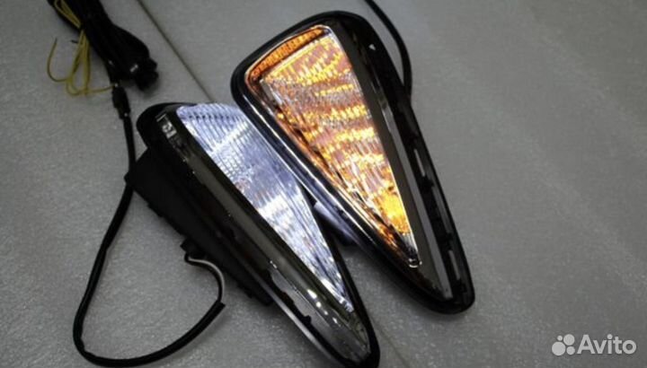 Camry 55 LED Фонари (дхо) в передний бампер L1ME2