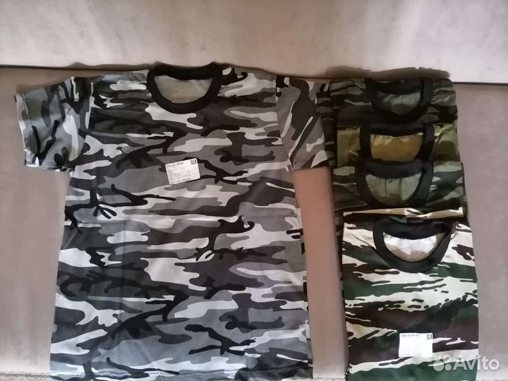Футболка детская камуфляжная новая