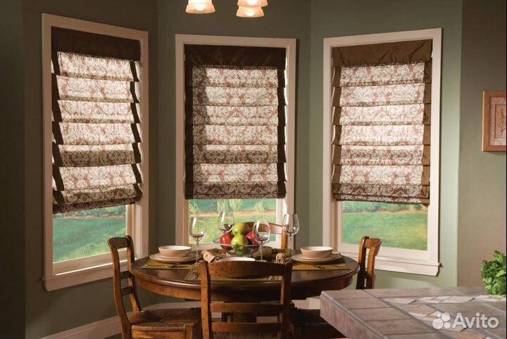 Римские шторы и жалюзи