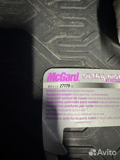 Секретки на колеса McGard m12x1.5