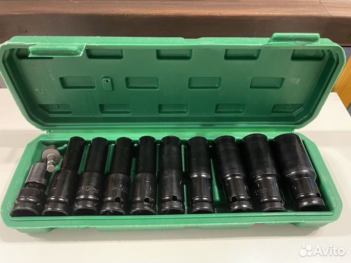 Ударные головки торцевые 1/2'' (набор 9 шт)