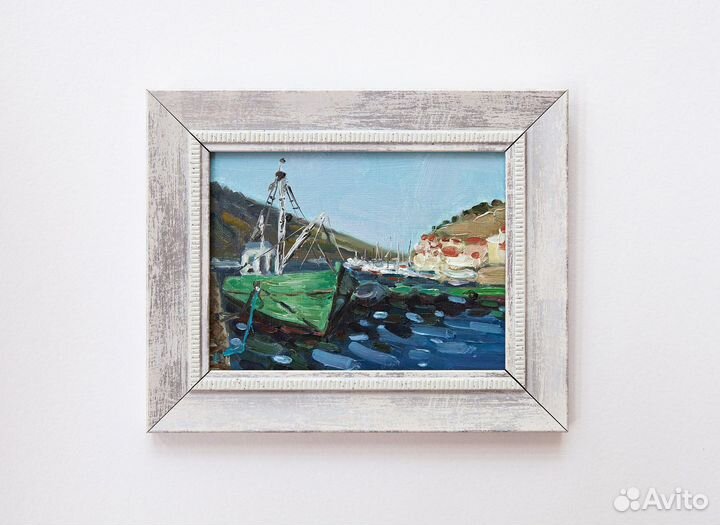 Картина маслом миниатюра, сувенир из Крыма