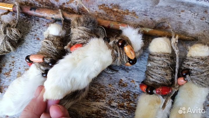 Лапка кролика, кроличьи лапки подвеска талисман