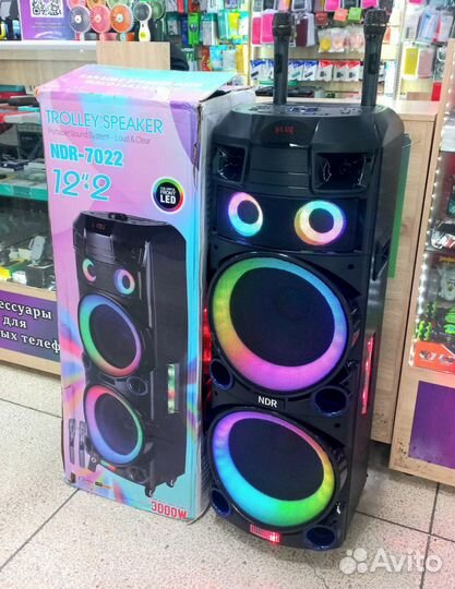 Мощная акустическая беспроводная колонка