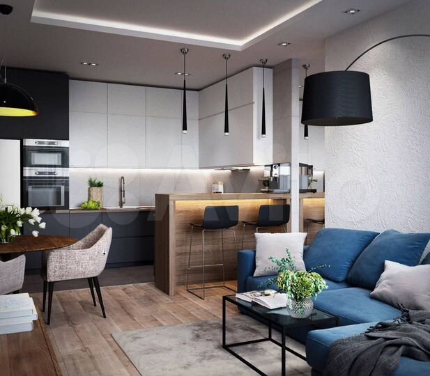 Квартира-студия, 36,8 м² (Грузия)