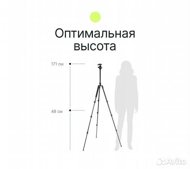 Штатив Raylab Pro 65 алюминиевый сплав (с головой)