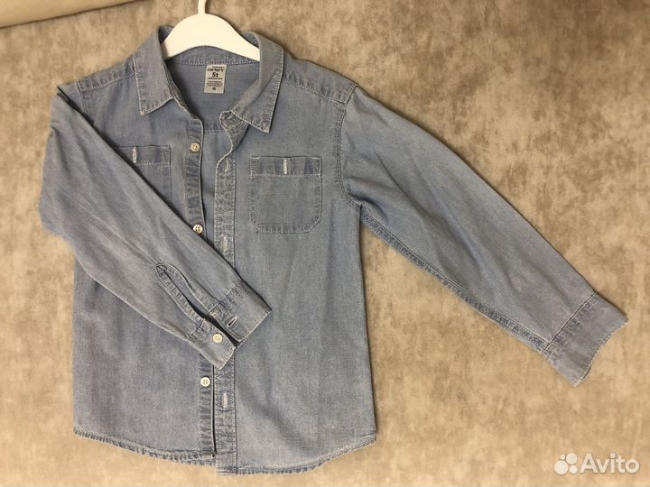 Рубашка джинсовая Carters размер 5t
