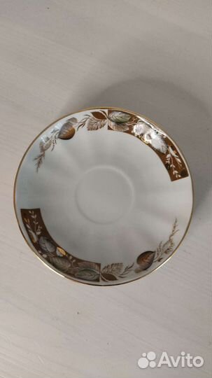 Чайный сервиз лфз СССР Роза в вечернем саду Трио