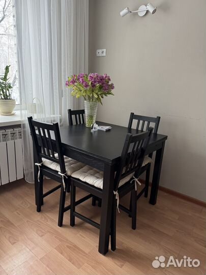 Стол и стулья IKEA бу