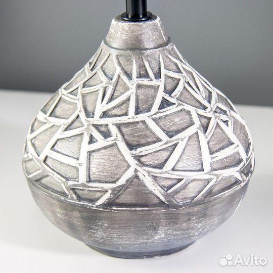 Настольная лампа 'Ева' Е14 40Вт черный 20х20х33см