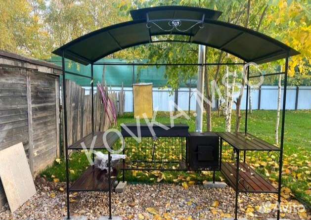 Беседка с мангалом