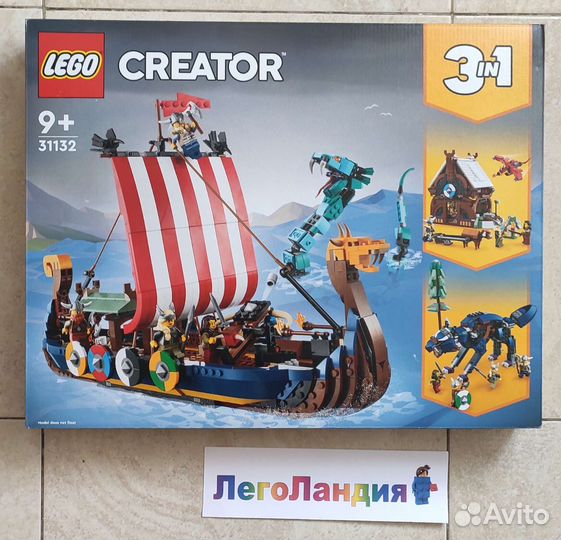 Lego Creator 3in1 Корабль викингов 31132