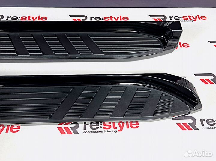 Подножки Toyota Land Cruiser Prado 120 Черные