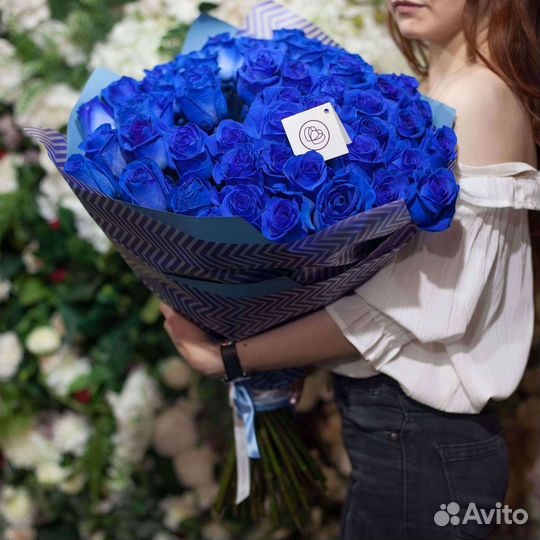 Синие розы Букеты доставка