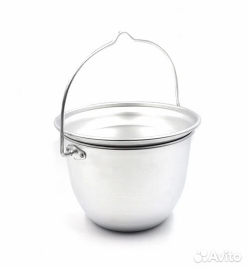 Котелок костровой с крышкой сковородкой 2.5л