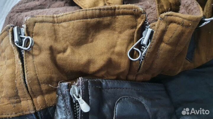Кожаные лётные самосбросы СССР куртка лётчика