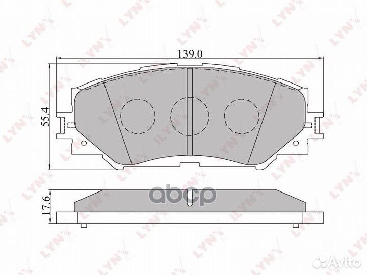 Колодки тормозные передние Toyota Auris/Coroll