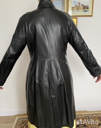 Плащ тренч из натуральной кожи р50