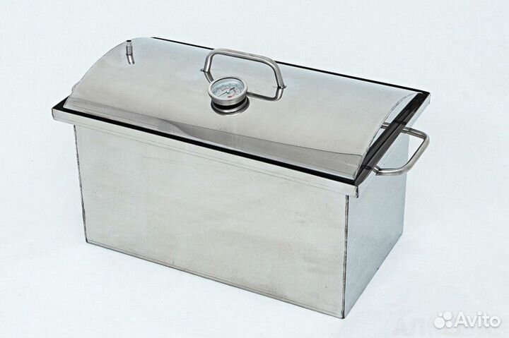 Коптильня с гидрозатвором и термометром малая