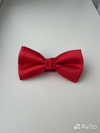 Галстук бабочка мужская красная