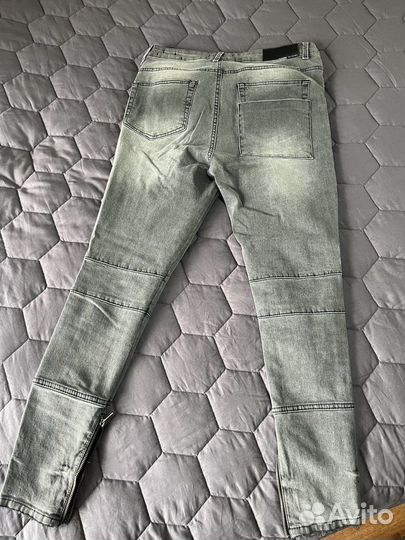 Мужские джинсы Religion, серые скинни