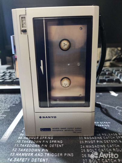 Кассетный магнитофон sanyo trc 2450