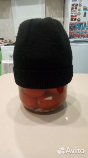 Мужская зимняя шапка на флисе