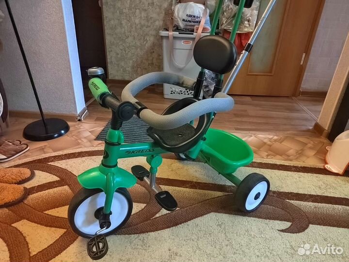 Велосипед с родительской ручкой