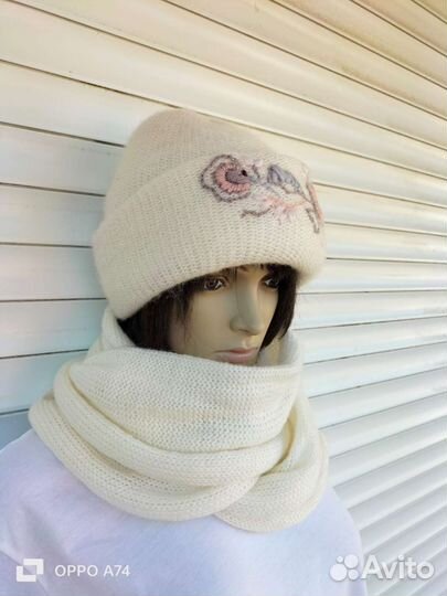 Комплект шапка, шарф