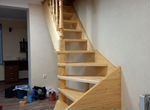 Изготовление и установка лестницы из дерева