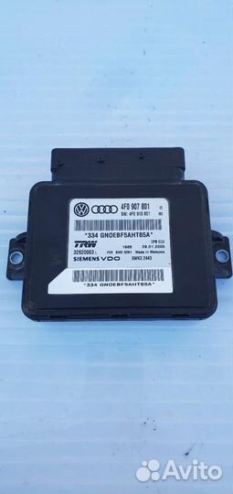 Блок управления ручником Ауди A6 C6 4F0907801