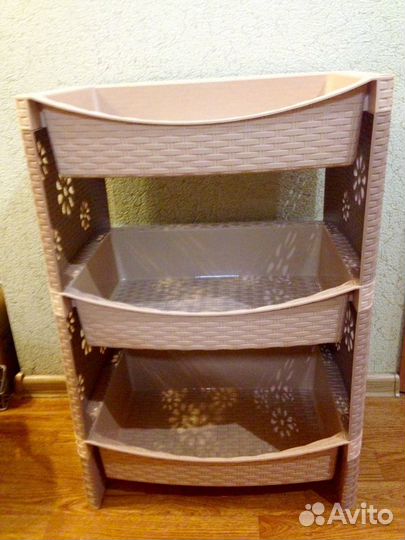 Тумба этажерка из прочного пластика