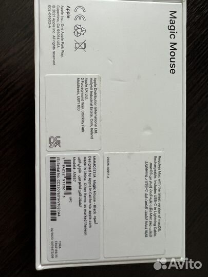 Мышь Apple magic mouse black