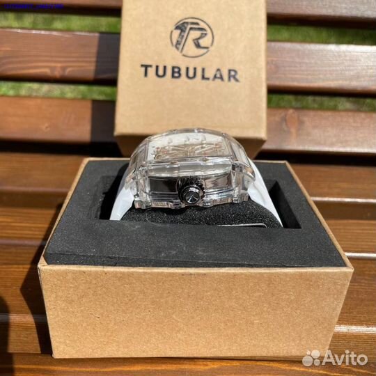 Мужские часы Tubular белые (Арт.85697)