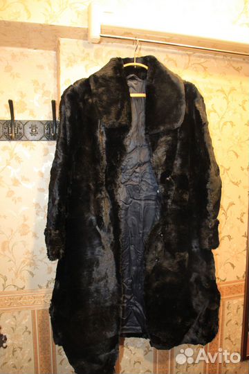 Шуба из меха кролика (стриженая под котик)