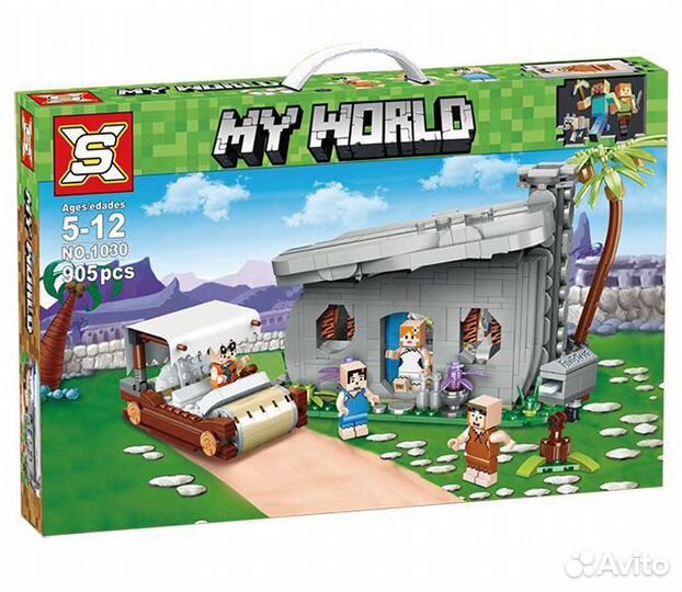 Конструктор Флинтстоуны / 905 деталей (SX1030)