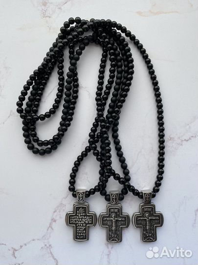 Чётки на шею Православный крестик