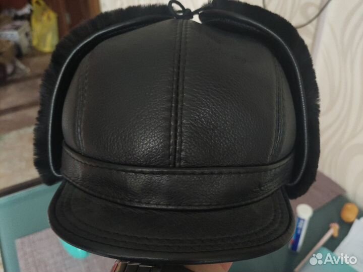 Мужская зимняя шапка из овчины