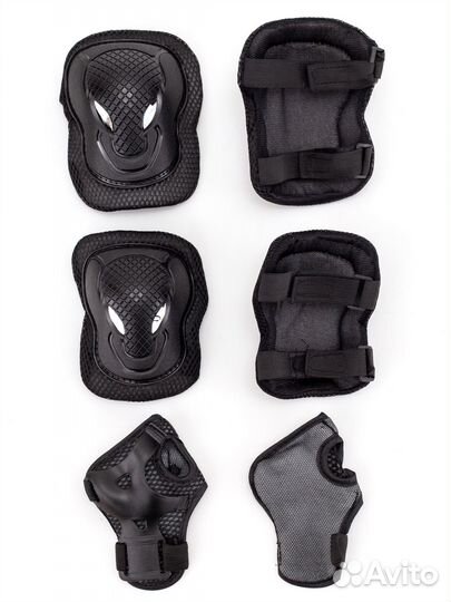 Набор защиты для катания для детей (Черный)