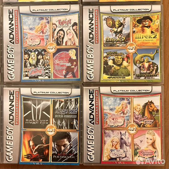 Картриджи многоигровки gba 18 штук одним лотом