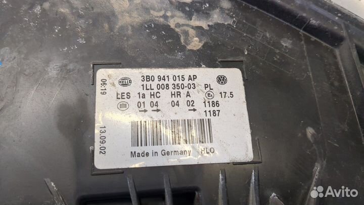 Фара (передняя) Volkswagen Passat 5, 2003