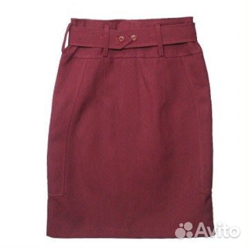 Юбка бордовая новая школьная рост 140