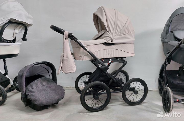 Коляска 2в1 Эко Кожа Bebizaro