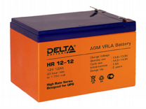 Батарея Delta HR 12-12, 12V 12Ah (Battery #71117