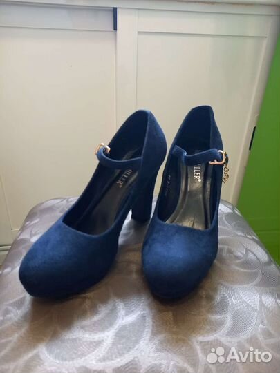 Туфли женские 35 размер замша