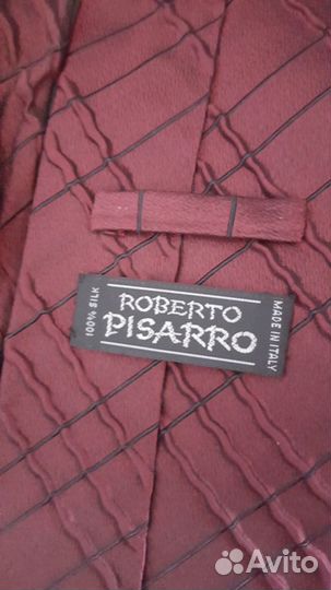 Натуральный шёлк. Галстук.Италия. Poberto Pisarro
