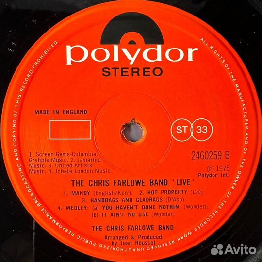 The Chris Farlowe Band – Live (Англия 1975г.)