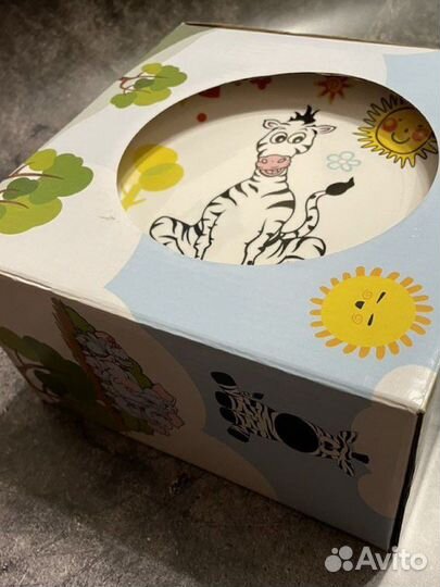 Набор детской столовой посуды новый