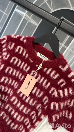 Свитер без рукавов MIU MIU